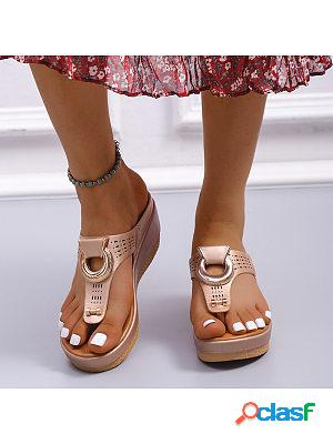 Beach Thong Wedge Roman Sandals