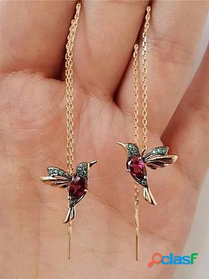 Bejeweled Bird Earrings