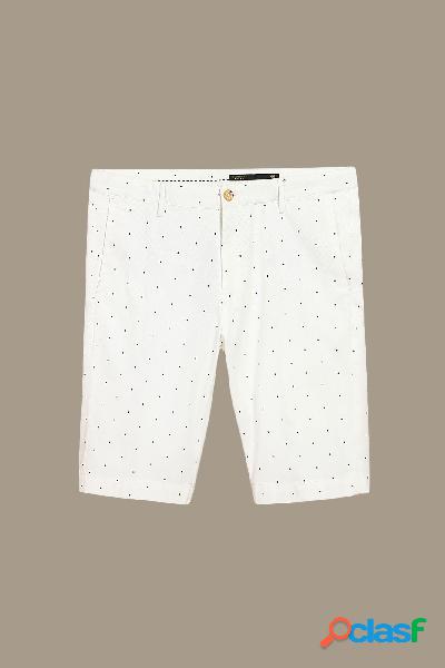 Bermuda chino twill a pois