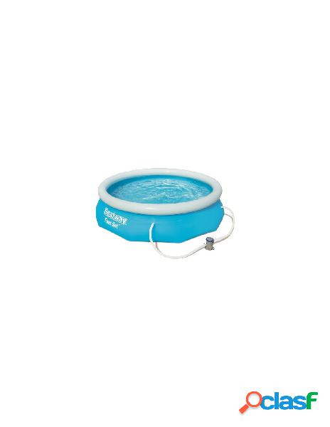 Bestway - piscina bestway 57270 fast set con pompa azzurro