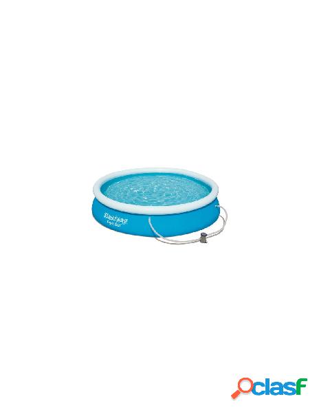 Bestway - piscina bestway 57274 fast set con pompa azzurro