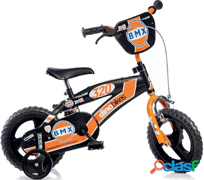 Bicicletta 12" BMX Dino Bikes Nero/Arancio