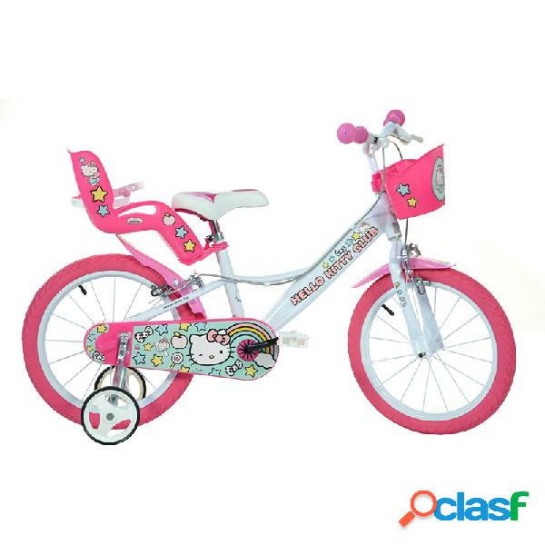 Bicicletta 16" Dino Bikes Hello Kitty 2 Bianco/Rosa