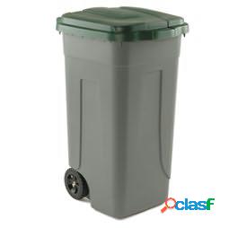 Bidone mobile - con chiusura a clip - 49x54x85 cm - 100 L -