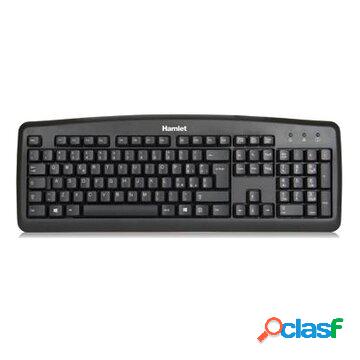 Black soft touch tastiera usb italiana