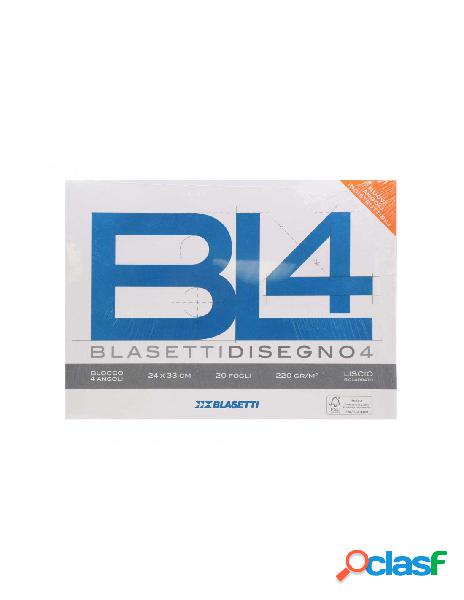 Blasetti - blocco bl4 24x33 220gr 20fg liscio riquadrato