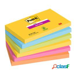 Blocco Post it Super Sticky - 655-6SS-CARN - 76 x 127 mm -