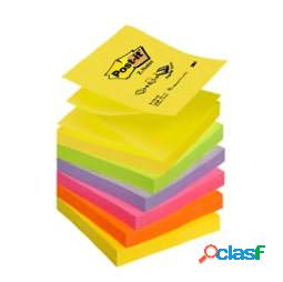 Blocco Post it Super Sticky Z Notes - R330-NR NEON - 76 x 76