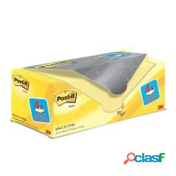 Blocco foglietti Post it - 654CY-VP20 - 76 x 76 mm - 72 gr -