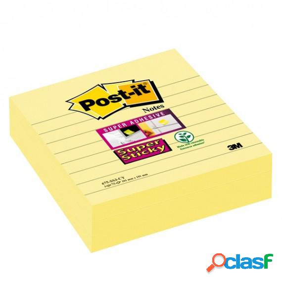 Blocco foglietti Super Sticky - 675-SS3CY-EU - a righe - 101