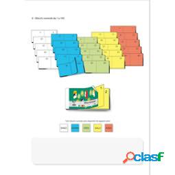 Blocco numerato 1-100 - colori assortiti - 13 x 6 cm -
