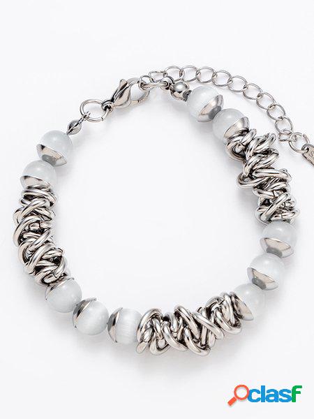 Bohemian Vacanza Argento Cristallo adornato di perline