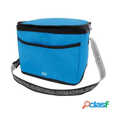 Borsa Termica Scatto con tasca frontale 27x19x21 cm blu