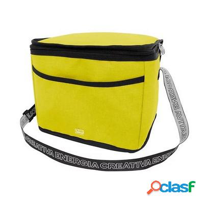 Borsa Termica Scatto con tasca frontale 27x19x21 cm gialla
