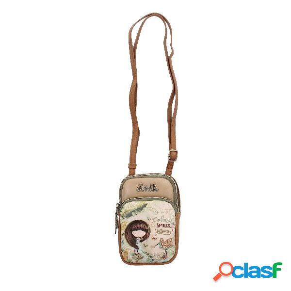 Borsa a tracolla in similpelle - Verde / TU