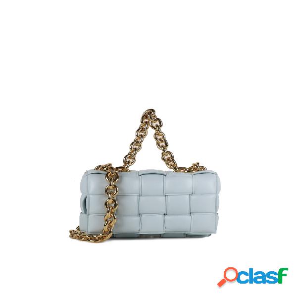 Borsa chain cassette in pelle