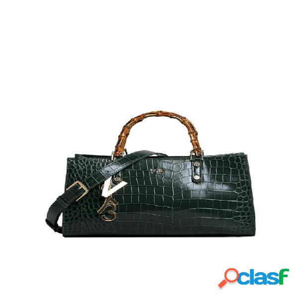 Borsa perla effetto coccodrillo