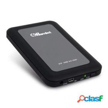 Box, 2.5", sata-ii, usb 3.0, 5gbps, nero/gris