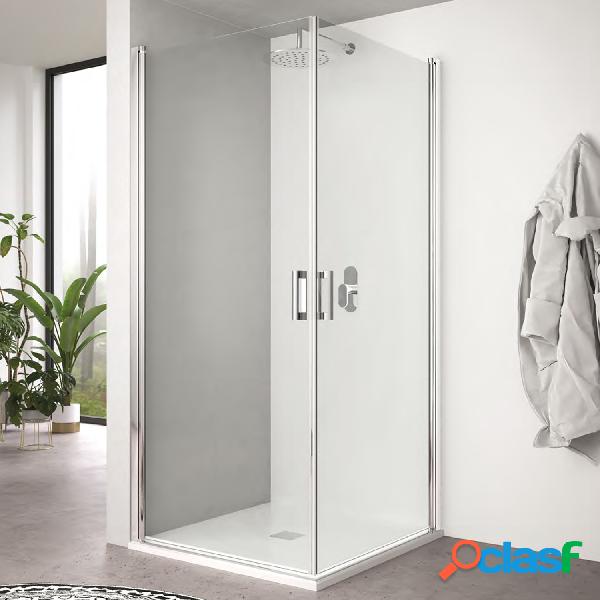 Box doccia cm 80x80 angolare a due battenti mod. Hermione