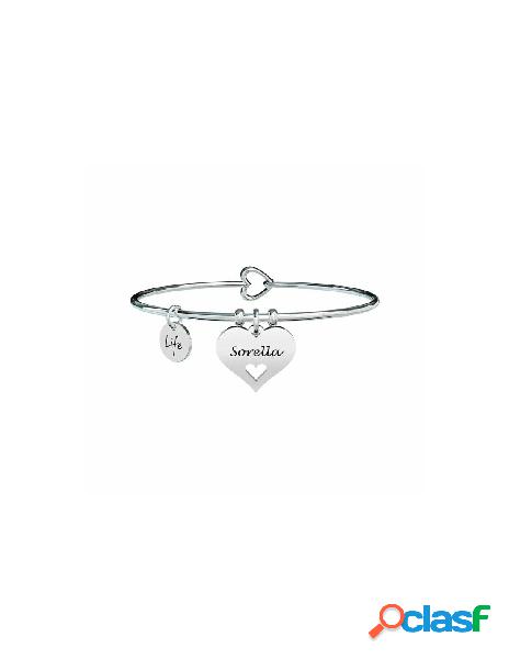 Bracciale KIDULT FAMILY in acciaio 316L - 731626 CUORE