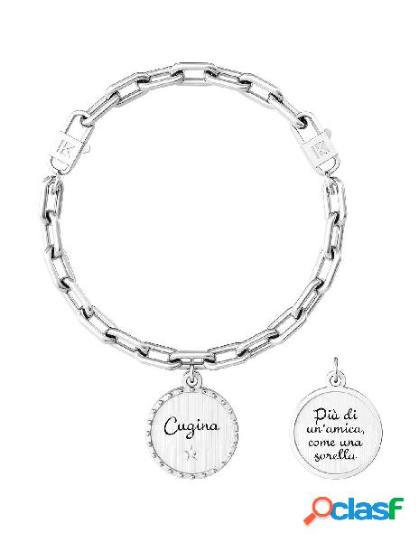 Bracciale KIDULT FAMILY in acciaio 316L 732007 CUGINA