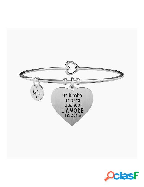 Bracciale KIDULT LOVE in Acciaio 731292 CUORE L'AMORE