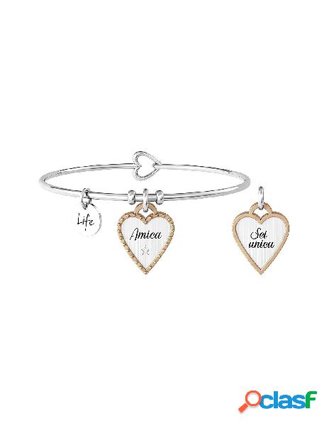 Bracciale KIDULT LOVE in acciaio 316L 732027 AMICA SEI UNICA