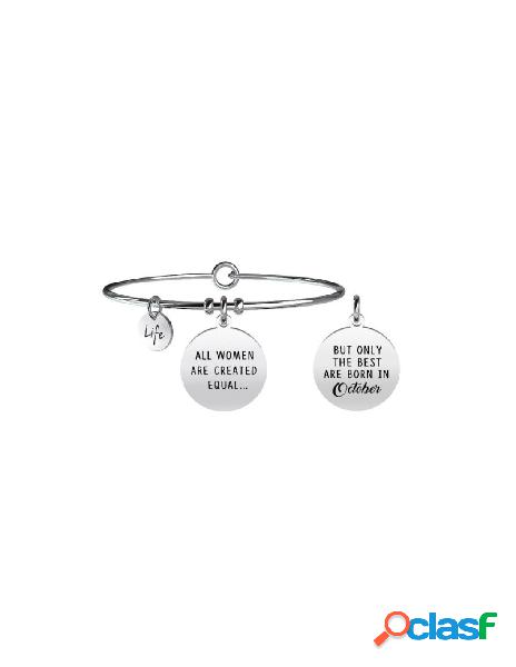 Bracciale KIDULT SYMBOLS in acciaio 316L - 731345 OTTOBRE
