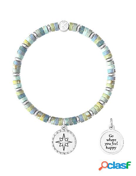 Bracciale KIDULT SYMBOLS in acciaio 316L 732032 Rosa dei