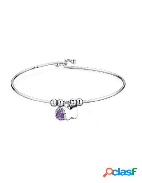 Bracciale S'AGAPO' LUCKY LIGHT Acciaio 316L SKT33 Silver