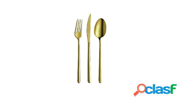 Broggi Stiletto Gold Metal Servizio di Posate