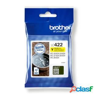Brother LC-422Y, 550 pagine, 1 pz, Confezione singola