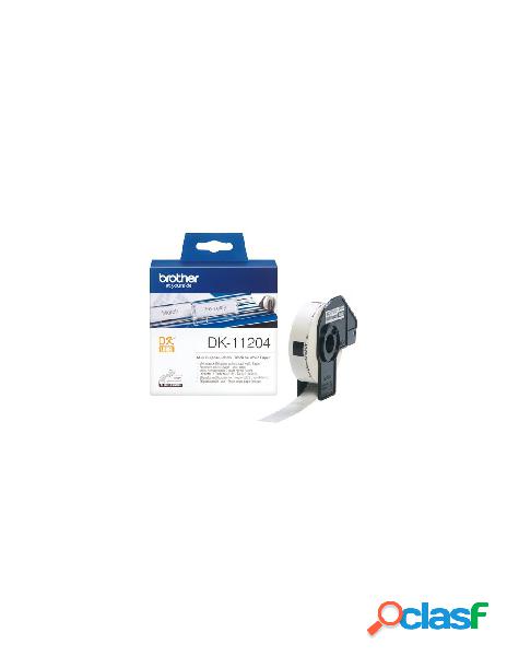 Brother - rotolo etichettatrice brother dk11204 dk tape 400
