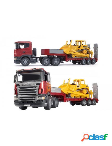 Bruder - camion scania r serie s articolato con bulldozer