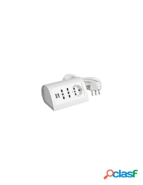 Bticino - multipresa tavolo bticino s3711du bianco