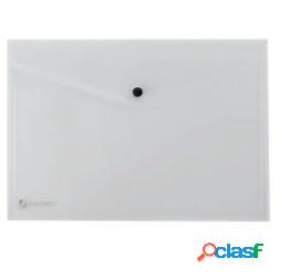 Busta con bottone Pull - 21x29,7 cm - trasparente - King Mec