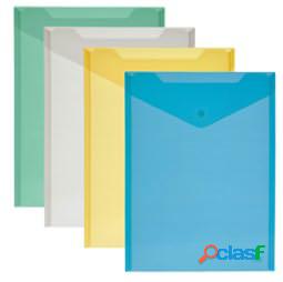 Busta con bottone - formato verticale - 23,5x32 cm - colori