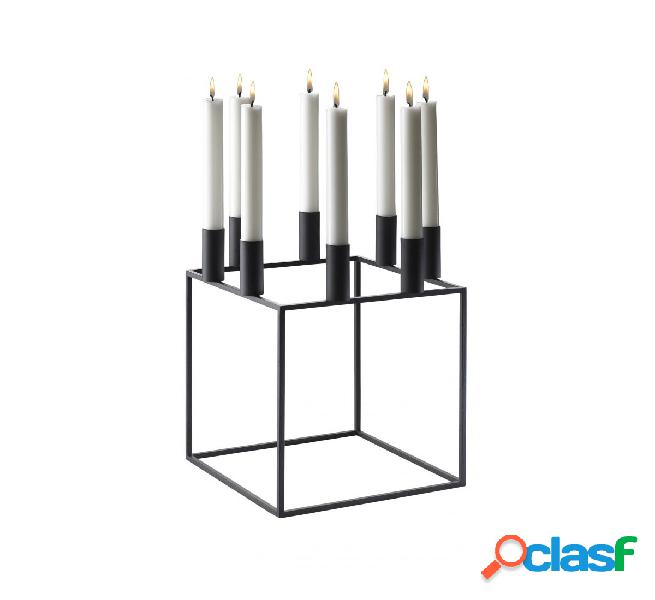 By Lassen Kubus 8 Candelabro Nero