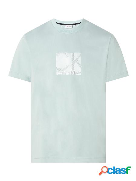 CALVIN KLEIN T-shirt a maniche corte con logo Verde acqua