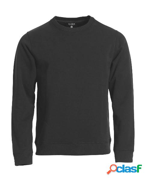 CLIQUE - Felpa Classic Roundneck, nero, Taglia unisex: 2XL