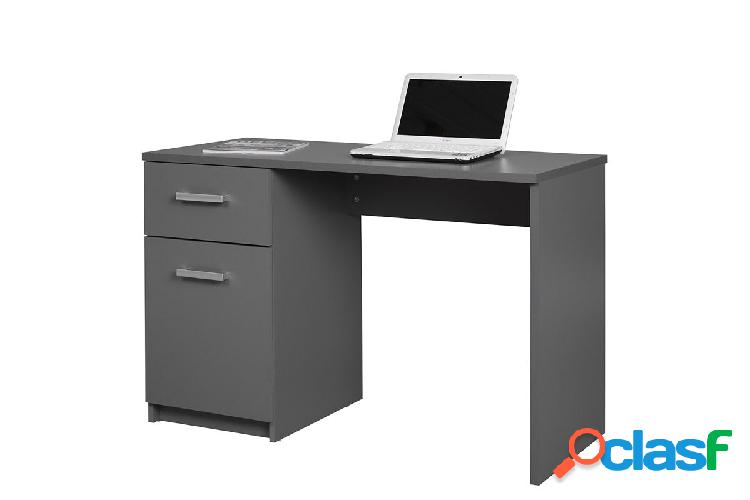 Calix - Scrivania da ufficio moderna in legno grigio con