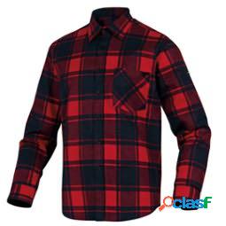 Camicia da lavoro Ruby - flanella di cotone - tg. L - rosso