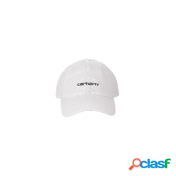 Cappello Unisex CARHARTT WIP Bianco Canvas script cap