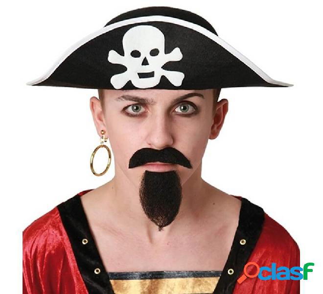 Cappello da pirata con teschio adulto