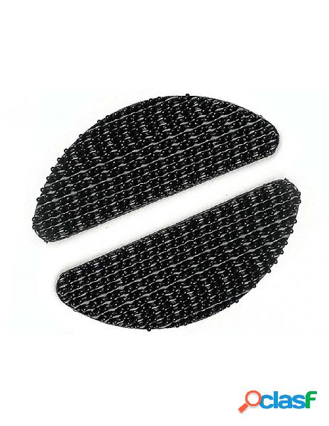 Carall - 2 pezzi adesivi nero per fissaggio telepass 48x18mm