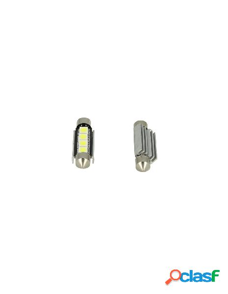 Carall - 24v lampada led siluro canbus t11 c5w 42mm 4 smd
