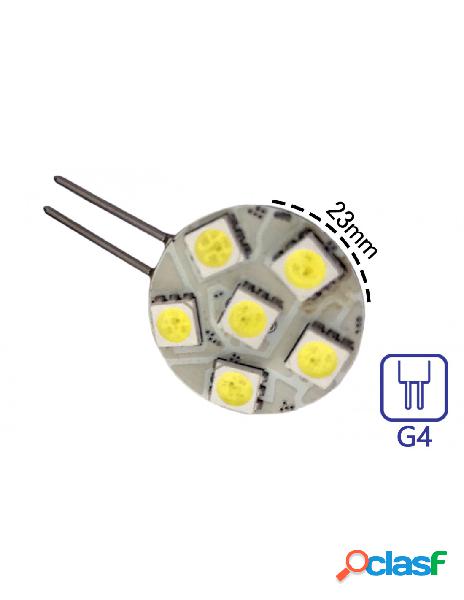 Carall - coppia 2 lampade led g4 con 6 smd 5050 colore