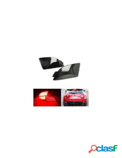 Carall - kit 2 fanali posteriori a led nero fume per mazda 3