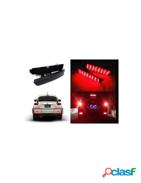 Carall - kit 2 fanali posteriori a led nero fume per nissan