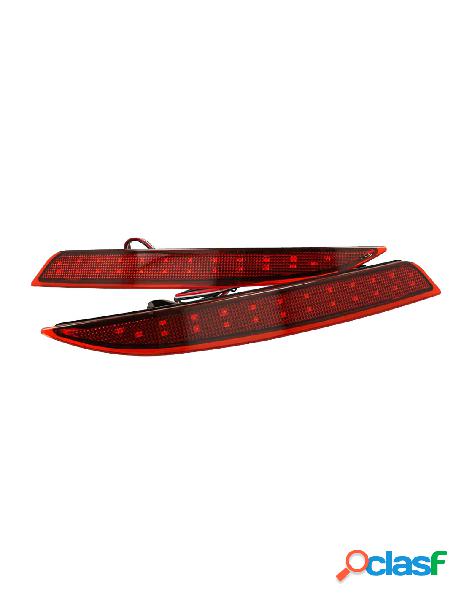 Carall - kit 2 fanali posteriori a led rosso per opel astra